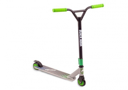 Самокат STUNT SCOOTER-3 (черно-зеленый) - КОЛОРЛОН ВТД Новосибирск