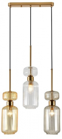 Подвес Escada 1141/3S E14*60W Beige/Clear/Amber - КОЛОРЛОН ВТД Новосибирск