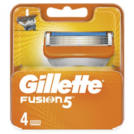Gillette Fusion кассеты для бритья (4шт) - КОЛОРЛОН ВТД Новосибирск