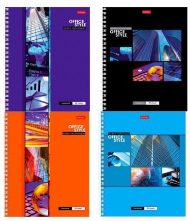80Т5вмС1гр Тетрадь 80л А5 на гребне выб лак серия -Офис- - КОЛОРЛОН ВТД Новосибирск