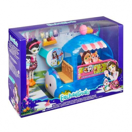 FKY58Игрушка Enchantimals «Фургончик мороженого Прины Пингвины» Игровой набор - КОЛОРЛОН ВТД Новосибирск