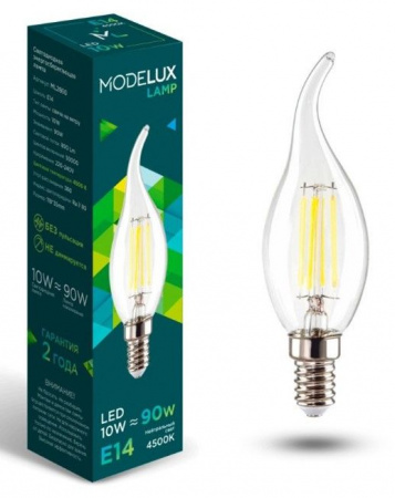 10W MODELUX ML2860- СТ35-10W-Е14-4500 clear - КОЛОРЛОН ВТД Новосибирск