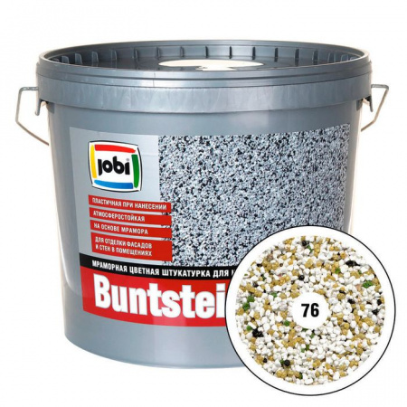 JOBI Мраморная штукатурка Buntsteinputz  №76  2мм  (20кг) - КОЛОРЛОН ВТД Новосибирск