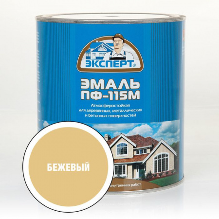 ЭКСПЕРТ Эмаль ПФ-115 глянц бежевая RAL 1014 (2,7кг; 6шт) - КОЛОРЛОН ВТД Новосибирск