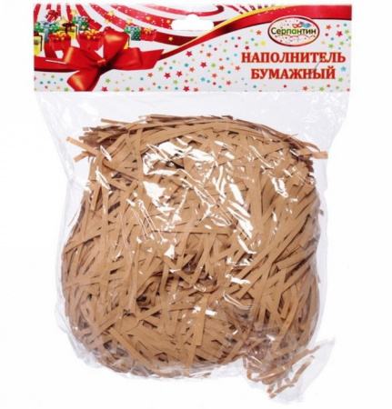 Наполнитель бумажный для подарков "Сюрприз" 50г, бежевый 549-301 - КОЛОРЛОН ВТД Новосибирск