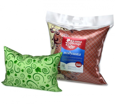 Подушка Калина Красная 40*60 (полиэстер, hallofiber, кант) (350 гр.) - КОЛОРЛОН ВТД Новосибирск
