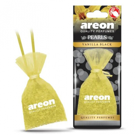 Ароматизатор AREON PEARLS мешочек 30гр  Vanilla Black - КОЛОРЛОН ВТД Новосибирск
