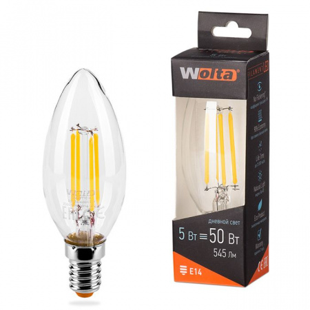 5W Led WOLTA FILAMENT 25SCFT5E14 4000K Е14 Лампа - КОЛОРЛОН ВТД Новосибирск