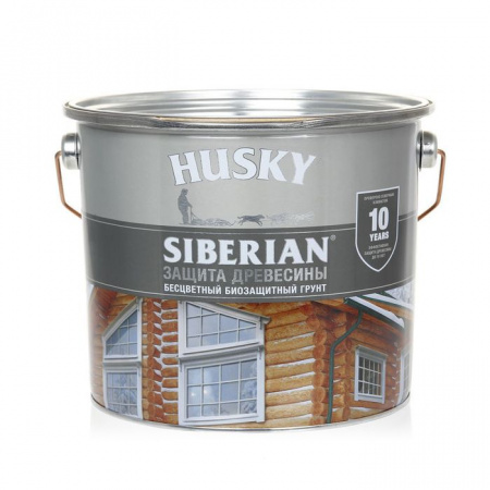 HUSKY SIBERIAN «Грунт для дерева» бесцветный (2,7л; 3шт) - КОЛОРЛОН ВТД Новосибирск