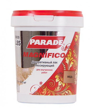 Декоративный лак PARADE DECO Magnifico L85 Золото 0,9л Россия - КОЛОРЛОН ВТД Новосибирск