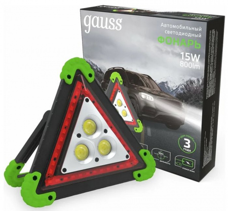 ***Фонарь автомобильный Gauss  GFL802 15W 800Lm Li-ion 2400mAh LED - КОЛОРЛОН ВТД Новосибирск