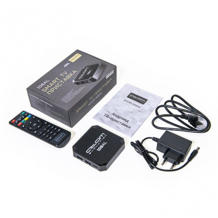 Приставка Смарт ТВ ATOM-108AL (Android TV Box) - КОЛОРЛОН ВТД Новосибирск