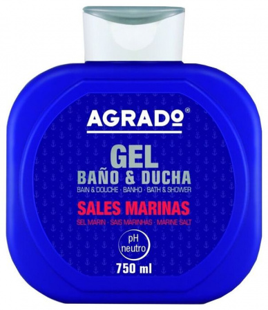 AGRADO Гель для ванн и душа  "Marine salts", 750ml - КОЛОРЛОН ВТД Новосибирск