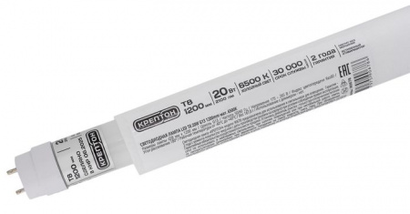 Лампа КРЕПТОН LED T8 20W G13 1200mm матовая 6500K - КОЛОРЛОН ВТД Новосибирск