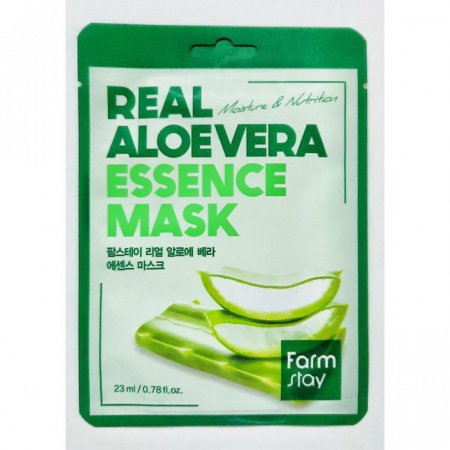 FarmStay Тканевая маска REAL с эссенцией АЛОЭ-ВЕРА / ALOEVERA ESSENCE - КОЛОРЛОН ВТД Новосибирск