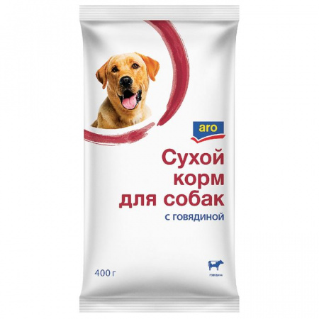 400Г СУХОЙ КОРМ ARO ДЛЯ СОБАК ГОВЯДИНА - КОЛОРЛОН ВТД Новосибирск