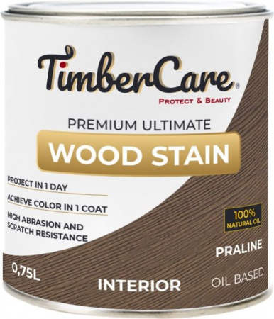 Масло TimberCare WS 350034 (цвет: Пралине/ Praline), банка 0,75л - КОЛОРЛОН ВТД Новосибирск