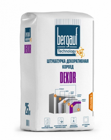 Bergauf Dekor Декоративная штукатурка "короед", 25 кг - КОЛОРЛОН ВТД Новосибирск