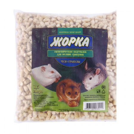 ЖОРКА Чудо-гранулы 1,5л гигиеническая подстилка д/грызунов - КОЛОРЛОН ВТД Новосибирск
