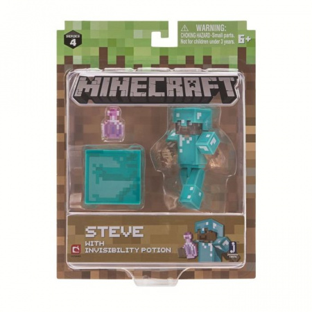 19976Игрушка Minecraft фигурка Steve with Invisibility Potion - КОЛОРЛОН ВТД Новосибирск
