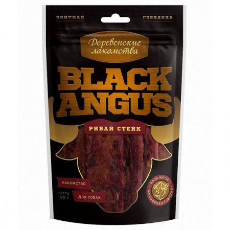 Деревенские лакомства Black angus рибай стейк  50г - КОЛОРЛОН ВТД Новосибирск