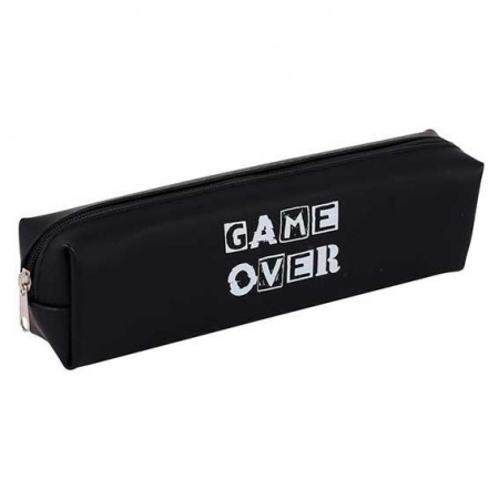 Пенал-косметичка силикон КОКОС 200*50*40 "Game Over" 230411 прямоуг. - КОЛОРЛОН ВТД Новосибирск
