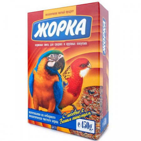 ЖОРКА 450г д/крупных и средних попугаев - КОЛОРЛОН ВТД Новосибирск
