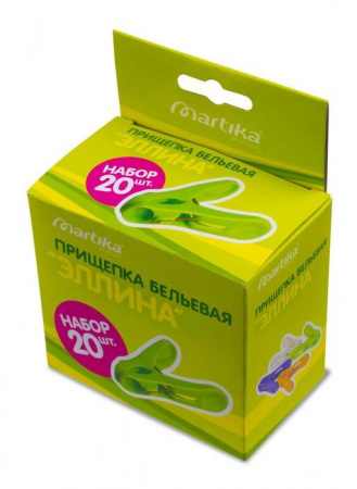 Прищепка бельевая "Эллина" набор 20шт С20Н - КОЛОРЛОН ВТД Новосибирск