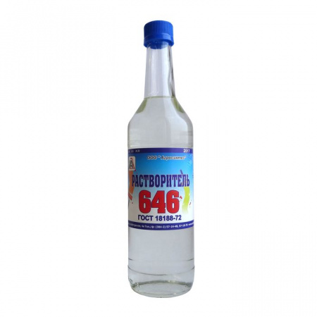 Растворитель 646 ГОСТ, 0.5л. - КОЛОРЛОН ВТД Новосибирск