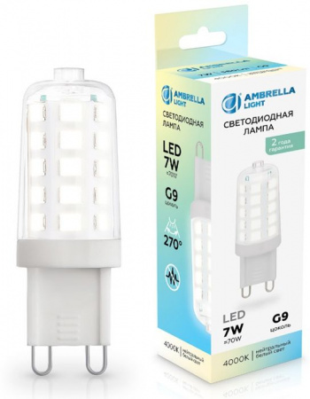 7W Лампа 100704 LED G9 7W 4000K 220-240V - КОЛОРЛОН ВТД Новосибирск
