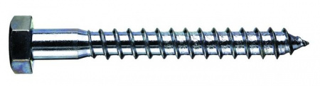 Шурупы 12х220 для лаг и реек, шестигр., цинк (1 кг около 6 шт.) - КОЛОРЛОН ВТД Новосибирск