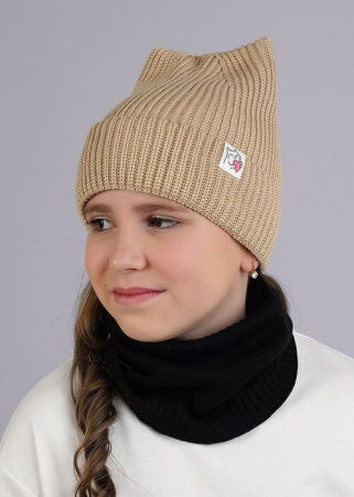 CLEVER 544086ха Шапка детская, 52-54, Бежевый - КОЛОРЛОН ВТД Новосибирск