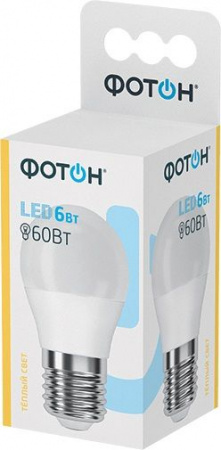 ***6W Led 22817 Фотон P45 E27 3000K Лампа - КОЛОРЛОН ВТД Новосибирск