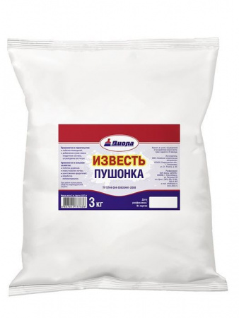 Известь пушонка 10кг/Пакет - КОЛОРЛОН ВТД Новосибирск