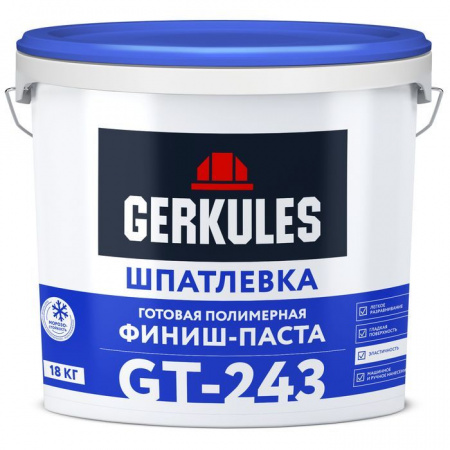 GT-243 Шпатлевка полимерная ФИНИШ-ПАСТА Геркулес 18кг (Ведро) - КОЛОРЛОН ВТД Новосибирск