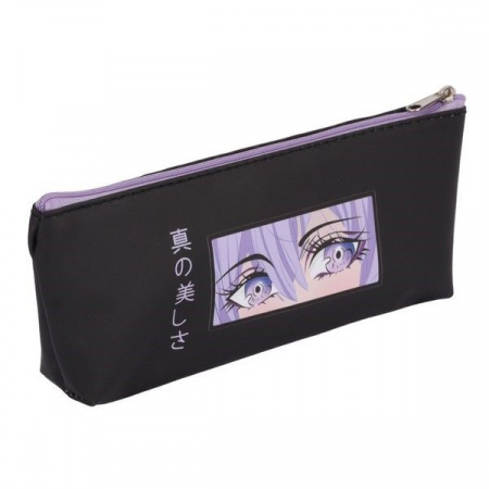Пенал-косметичка КОКОС 210*80*35 "Eyes" 230445 мягкий,ПВХ,лодочка - КОЛОРЛОН ВТД Новосибирск