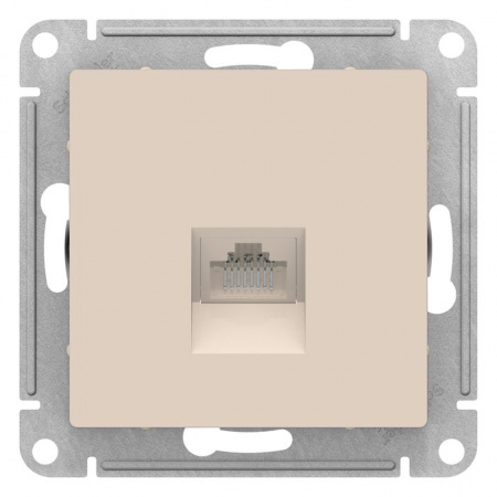 ATN000283 Беж Розетка ПК Cat5e Atlasdesign - КОЛОРЛОН ВТД Новосибирск
