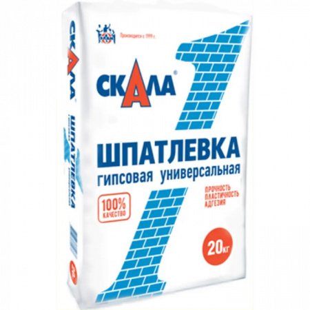 Шпаклевка гипсовая премиум СКАЛА, 20кг - КОЛОРЛОН ВТД Новосибирск