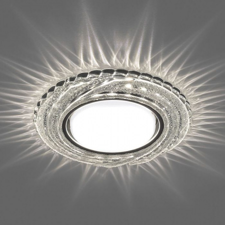 40504 CD4037 20LED*2835SMD 4000K, GX53, без лампы, прозрачный, хром - КОЛОРЛОН ВТД Новосибирск