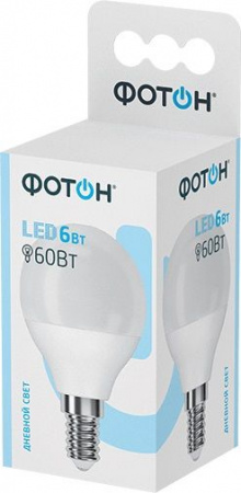 6W Led Фотон P45 6W E14 4000K Лампа - КОЛОРЛОН ВТД Новосибирск