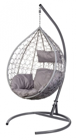 Подвесное кресло Tropica Gray (серая подушка с подлокотниками) ФР-00008580 - КОЛОРЛОН ВТД Новосибирск
