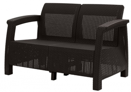 Диван RATTAN LUXE 2-х местный OLA DOM (шоколадный) - КОЛОРЛОН ВТД Новосибирск