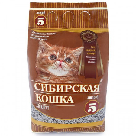 Сибирская кошка наполн. 5л Д/КОТЯТ (3 - КОЛОРЛОН ВТД Новосибирск