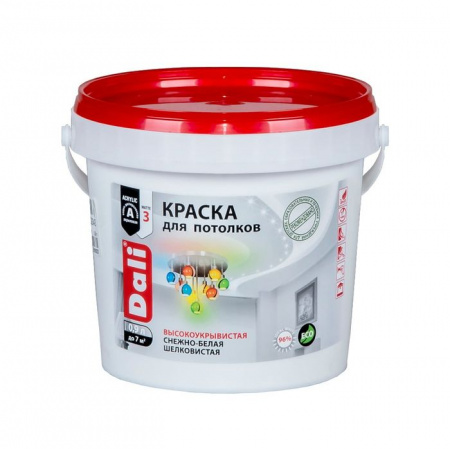 "DALI" краска акриловая для потолков - 0,9л. - КОЛОРЛОН ВТД Новосибирск