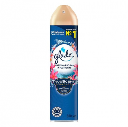 Glade Аэрозоль "Лазурная волна и Магнолия", 300 мл - КОЛОРЛОН ВТД Новосибирск