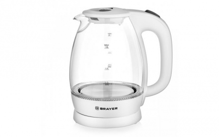 Чайник электрический BRAYER BR1013WH белый - КОЛОРЛОН ВТД Новосибирск