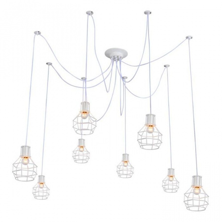 ***Подвесной светильник  Escada 1129/8S E27*60W White - КОЛОРЛОН ВТД Новосибирск