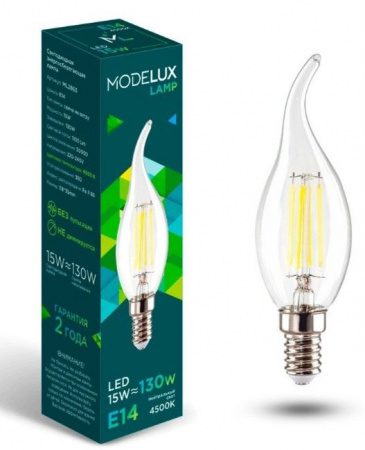 15W MODELUX ML2863- СТ35-15W-Е14-4500 clear - КОЛОРЛОН ВТД Новосибирск