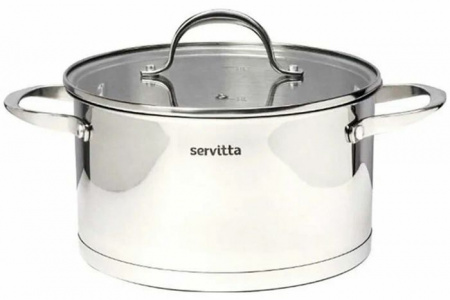 Sr0109  Кастрюля с крышкой Servitta 4,5 литра серия Rigoroso - КОЛОРЛОН ВТД Новосибирск