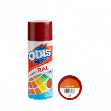 3001 RAL Краска-спрей ODIS standart RAL сигнальный красный - КОЛОРЛОН ВТД Новосибирск